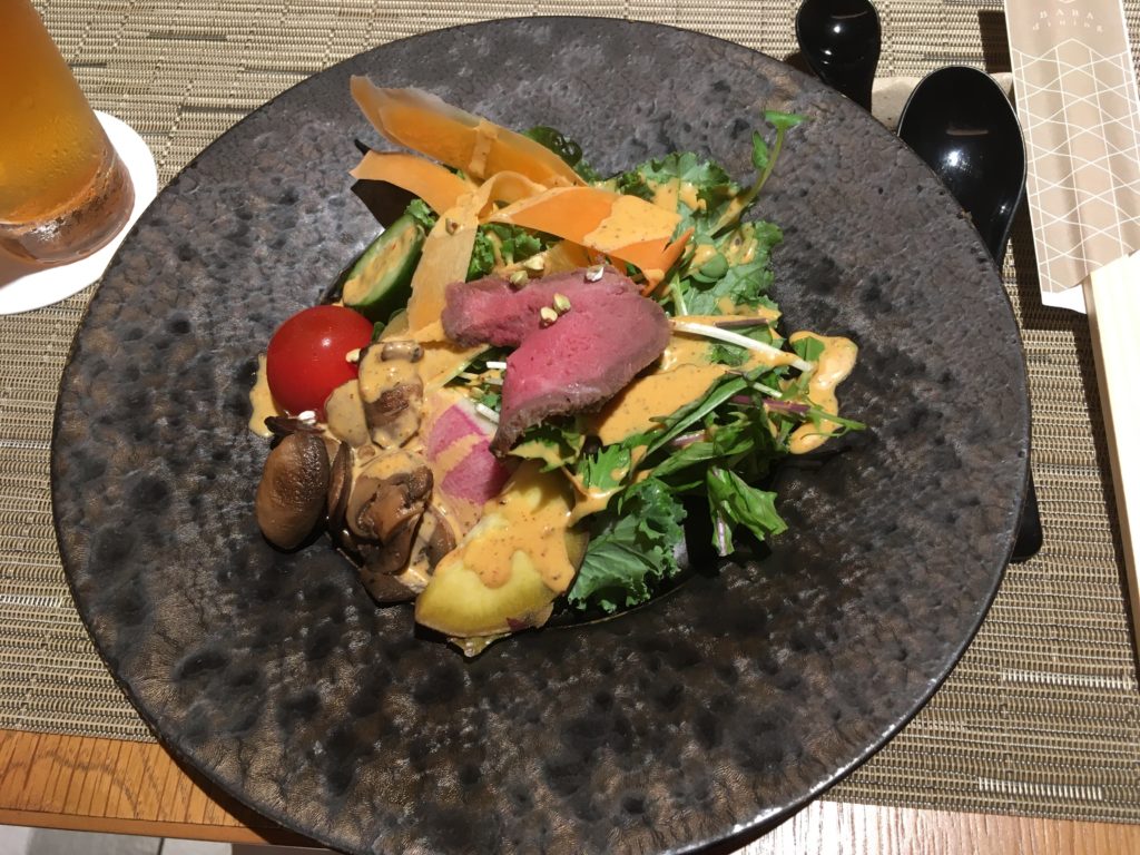 常陸牛のローストビーフ サラダ仕立て
