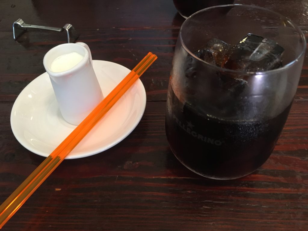 食後のアイスコーヒー