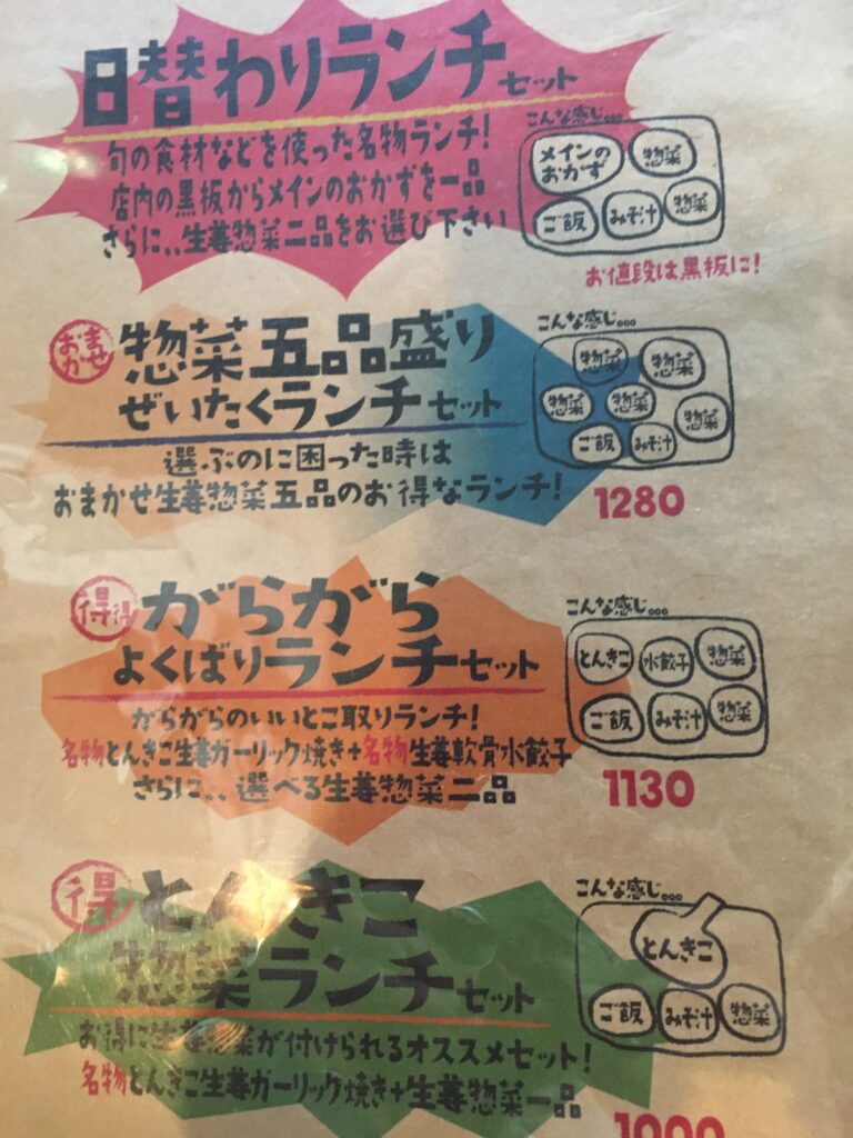 メニュー