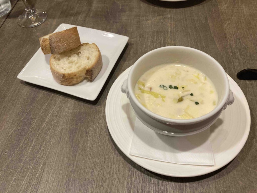 白菜とベーコンのクリームスープ(potage)