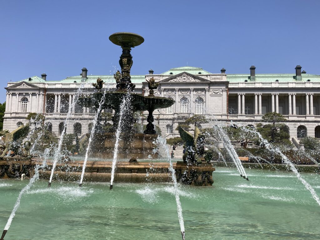 赤坂離宮　主庭の噴水