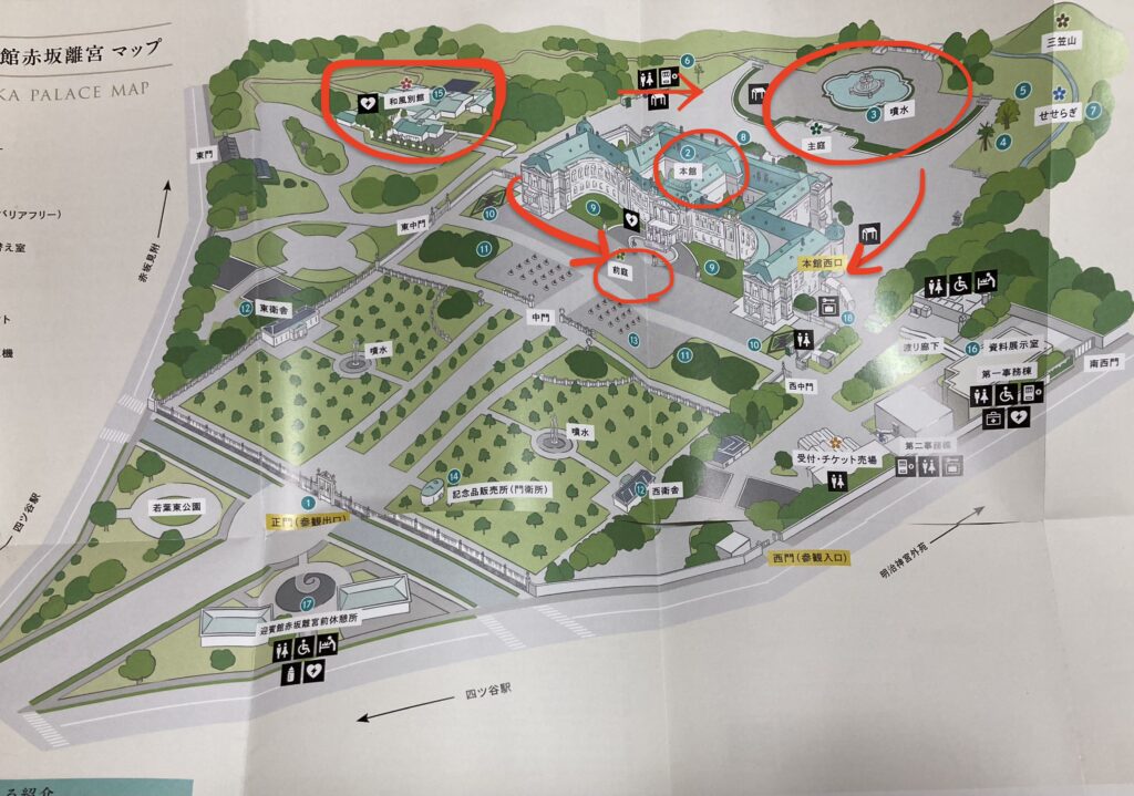 赤坂離宮マップ