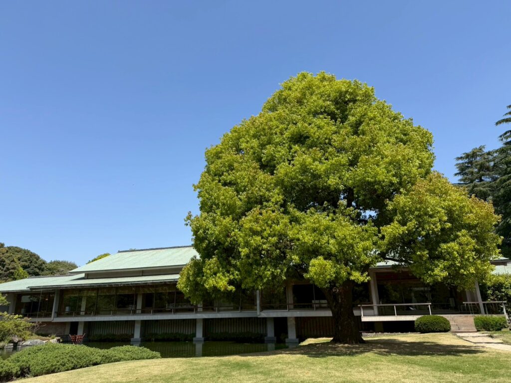 庭から見た赤坂離宮　和風別館