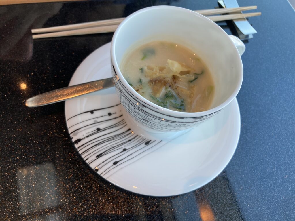 柚香蟹茶碗蒸し　きのこ