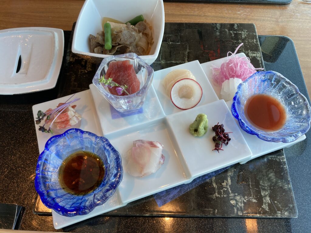 お造り五種盛り合わせ
