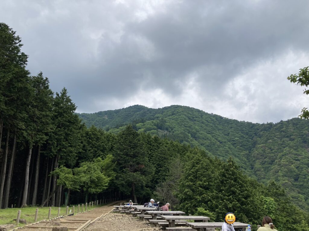見晴台から見る大山山頂