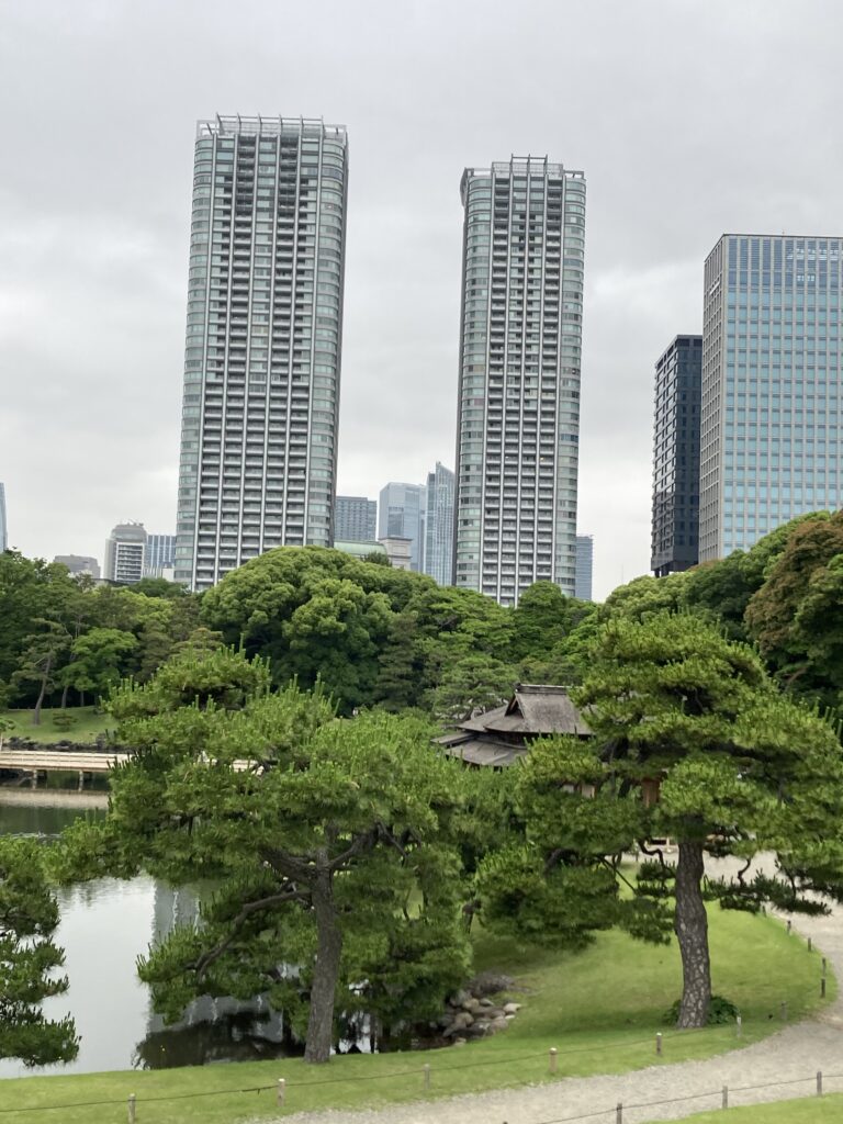 ビル群とのコントラストが印象的な都会のオアシス　浜離宮恩賜庭園