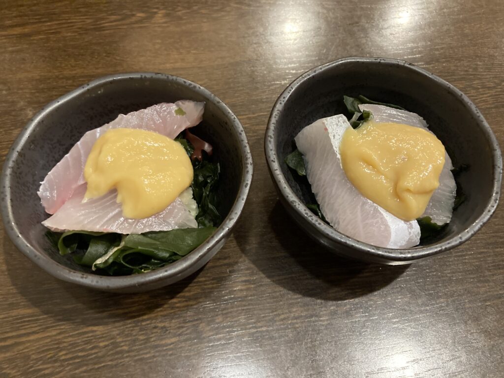 カンパチの酢味噌和え