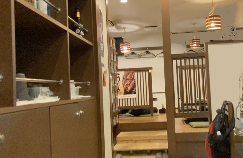 店内奥のお座敷